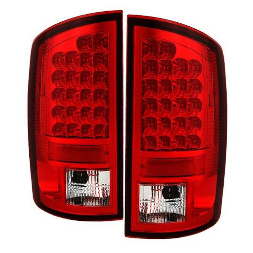 Spyder LED Tail Lights - Red/Clear