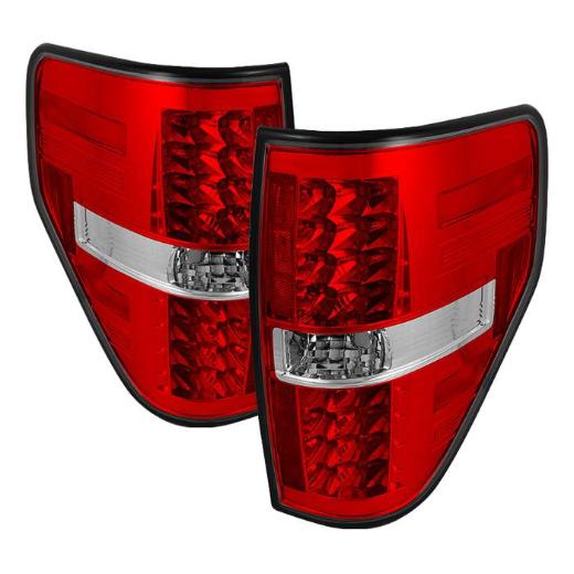 Spyder LED Tail Lights - Red Clear