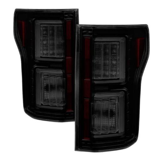 Light Bar LED Tail Lights - Black Smoke