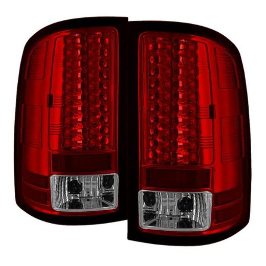 Spyder LED Tail Lights - Red Clear