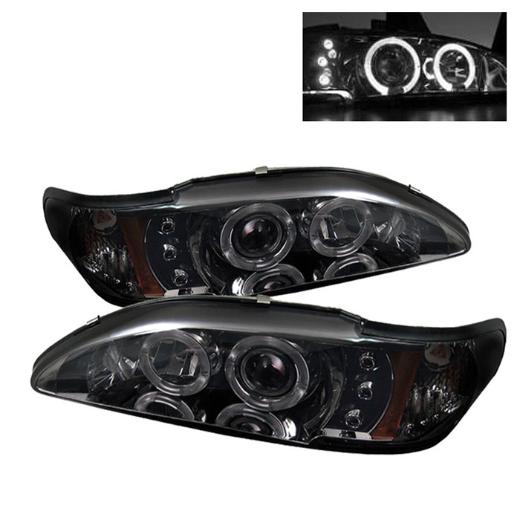 Spyder Halo LED Projector Headlights - Smoke (1 Piece)