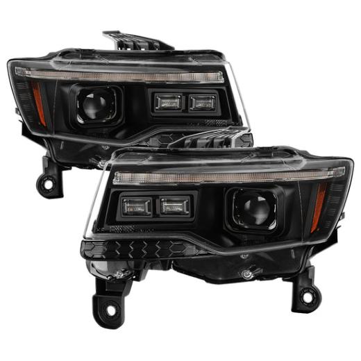 Spyder Apex High-Power LED Module ( High Beam And Low Beam ) Equipped Headlights - Black