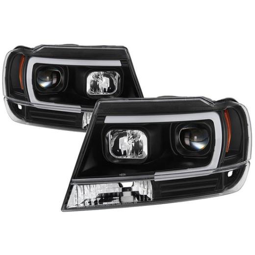 Spyder Signature Version 2 Light Bar Projector Headlights - Black
