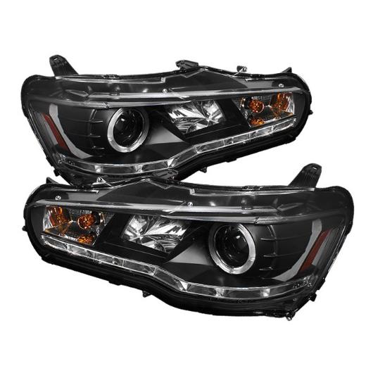 Spyder DRL LED Projector Headlights (Black)