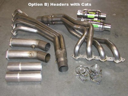 Stainless Works headers. CNC mandrel bent 1 3/4