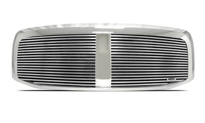Street Scene Chrome Grille Shell With 2 Section Opening 8 mm Billet Insert