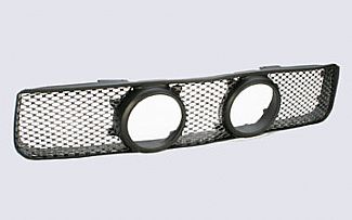 Street Scene Custom Grille Shell & Insert Center Mount Lights Black Chrome