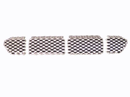 Street Scene Cut-Out Grilles, OEM Valance and Bumper (Brushed)
