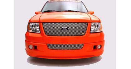 Street Scene Cut-Out Grilles, OEM Valance and Bumper (Brushed)