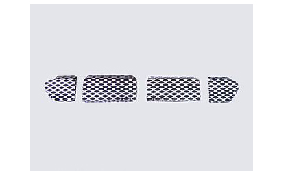 Street Scene Cut-Out Grilles, OEM Valance and Bumper (Chrome)