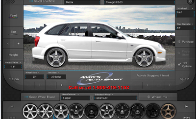 Simulador de llantas para autos ford #4