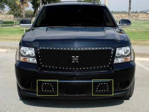 T-Rex X-Metal Series - Studded Bumper Grille - All Black