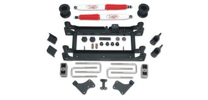 Tuff Country Lift Kit - (4.5 in.) (IncludesUpper Ball Joint Spacer, Strut Spacers, Subframe, Skid Plate, Spindle Bracket, St Gear Bracket, Brake Cable Extension, Diff Drop, Sway Bar Drop, St Shift Extension, Blocks)