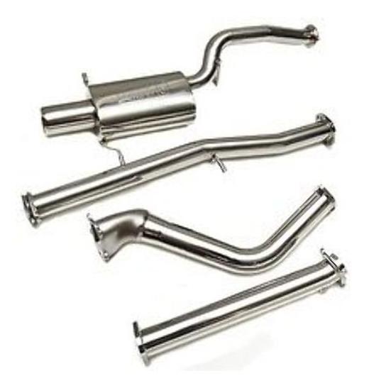 TurboXS™ Turboback Exhaust System (v2) with No Catalytic Converter and 4 Inch Polished Stainless Tip