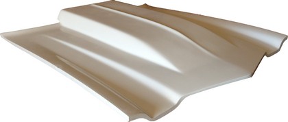 US Body Souce Fiberglass Hood - Heavy Duty, Cowl Induction 3.5