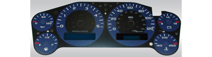 US Speedo Gauge Faces - Daytona GA (Blue)