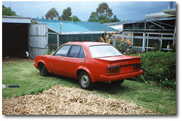 My old TG sedan, complete with fibreglass flares and a sunroof!