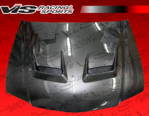 VIS Carbon Fiber Hood - JS Style - Black