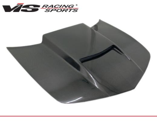 VIS Carbon Fiber Hood - Viper Style - Black