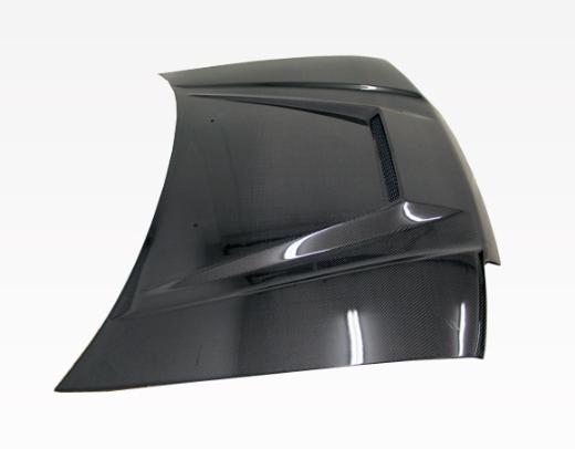 VIS Carbon Fiber Hood - Invader Style - Black