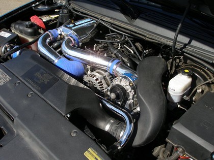 Vortech® Supercharging System w/V-2 Si-Trim Supercharger & Charge Cooler, Polished 