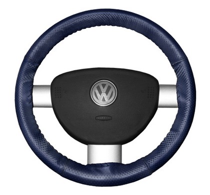 Wheelskins Steering Wheel Cover - EuroPerf, Perforated All Around (Blue)