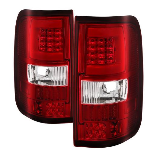 Xtune Version 3 LED Tail Lights - Light Bar LED - Red Clear