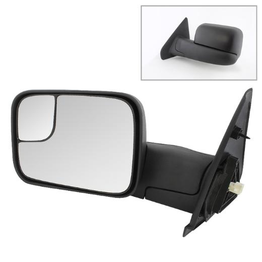 Xtune Manual Extendable - POWER Heated Adjust Mirror - LEFT
