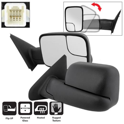 Xtune L&R Manual Extendable - POWER Heated Adjust Mirror.