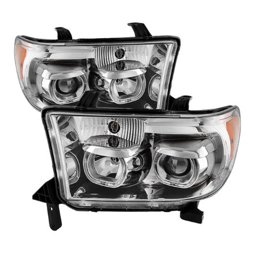 Xtune Projector Headlights - Eliminates AFS function - LED Halo - Chrome